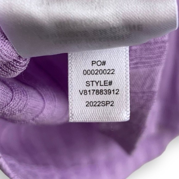 Vince Ribbed Tank Top M Purple Square Neck Shirt SOLD - Picture 13 of 13